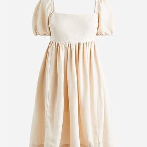 NWT 0 linen-cupro Jcrew dress